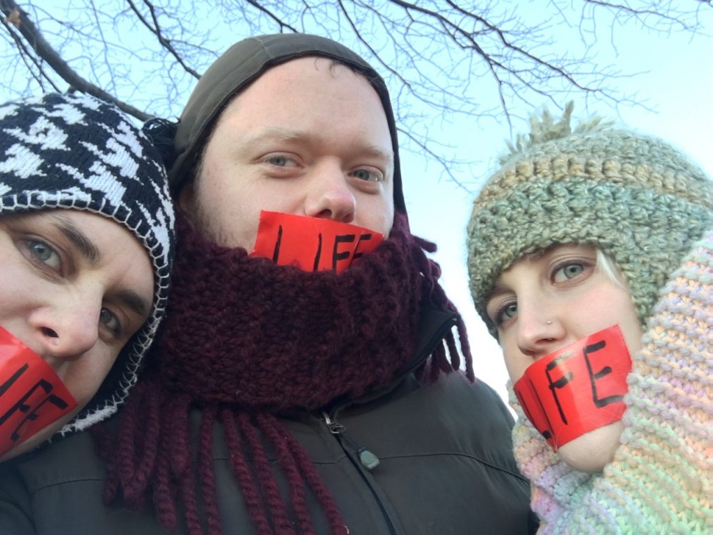 We regularly stand in silent prayer in front of a local abortion clinic pleading for LIFE for the unborn.