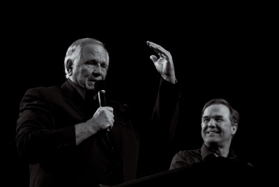 Loren Cunningham and Mike Bickle at our annual Onething Conference last year