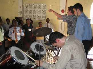 At one point, during worship, I began leading the pastors in prayer for revival