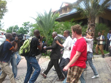 Day 9: Right place at the right time... Baby Doc, a former notoriously wicked Haitian dictator returned while we were there. I ended up only a few feet from his lawyer moments before Baby Doc himself was arrested. It was an encounter that I will remember in the days to come as I pray for the government of this unstable nation.