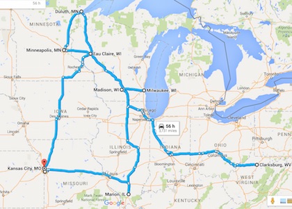 We are excited to begin our long trek up north. Google tells us it will be almost 4,000 miles! Pray for us as we cast vision and minister to many.